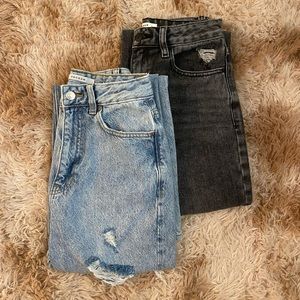 Two pairs of PacSun 90’s boyfriend jeans size 26